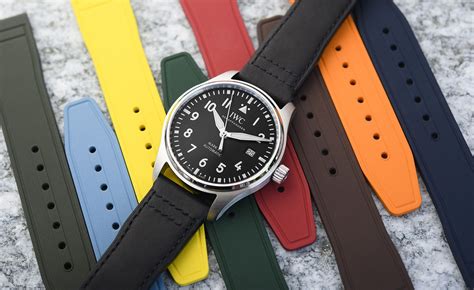 iwc coloured rubber straps